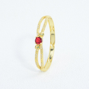 Bracciali Personalizzati in Resina Smaltata Impermeabile con Design Arabo, Serpente Portafortuna, Occhi del Malocchio Verdi e Rossi, Zirconia di Lusso per Donne - Product Image 4