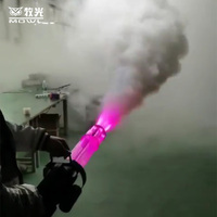 Canon Gatling à LED pour soirée en bar, boîte de nuit, machine à jet de CO2 cryogénique
