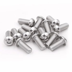 M5x0.8 ISO7380 304 Stainless Steel A2 Button Head Allen <b>Screws</b> Hex <b>Socket</b> Button Head Bolts - Product Image 6