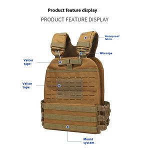Chaleco Táctico de Tela Oxford para Exteriores, Chaleco Deportivo Expandible con Camuflaje, Portaplacas de Nailon PC, Equipo de Defensa Personal GM Soft - Product Image 4
