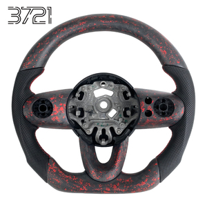 พวงมาลัยคาร์บอนไฟเบอร์สีแดงด้าน สำหรับรถมินิคูเปอร์ JCW S One R56 R60 F54 F55 F56 F57 F60 รุ่นสปอร์ต ปี 2013-2020 - Product Image 1