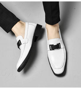 Zapatos de Hombre para Verano, de Punta Puntiaguda, con Suela de Goma Sólida, de Cuero Metálico, Transpirables, Antideslizantes, Sin Cordones, Casuales de Negocios para el Trabajo - Product Image 6