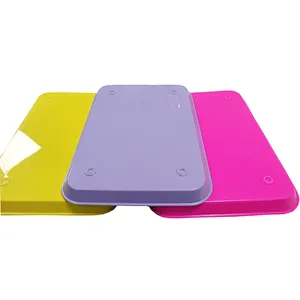 Food Grade Dental Autoclavable Plastic Size B Flat Tray Colorful Setup Separate Divided Tray For Instrument With Cover