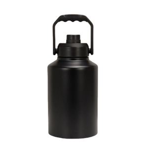 Bouteille isotherme en acier inoxydable de grande capacité 3,8 L (128 oz) avec compartiment pour glaçons, thermos pour boissons froides - Product Image 5