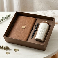 Carnet de notes en cuir A5 personnalisé avec logo, reliure cousue, agenda 2026, coffret cadeau d'entreprise OEM