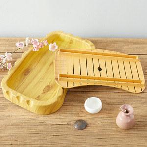 Plato para Sashimi de Salmón NEWELL, Vajilla Japonesa de Plástico con Diseño de Grano para Pescado Crudo, Bandeja para <span class=keywords><strong>Sushi</strong></span> - Product Image 3