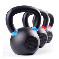 Kettlebell en fonte de haute qualité Julyfit avec anneau de couleur, couleur et logo personnalisés pour la musculation à domicile