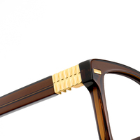 Vente en gros de lunettes de vue en acétate flexible de style aviateur, design ovale rétro, écologiques, légères, unisexes
