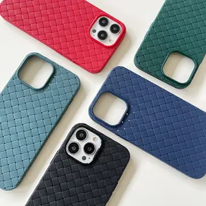 Heat Dissipation Breathable Cooling Woven Pattern Soft TPU Case Cover for iPhone 11 12 13 Pro XS Max XR X