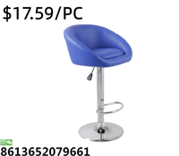 Chaise de bar pivotante confortable en acier de haute qualité pour l'école, l'intérieur et le jardin