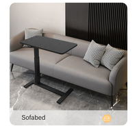 Bureau portable moderne en métal réglable à manivelle YZ avec support pour utilisation au bureau