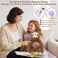 Peluche sensorielle lourdement lestée personnalisée en forme de paresseux pour enfants et adultes, animal en peluche OEM anti-anxiété avec billes de verre