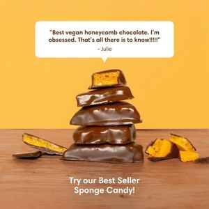 Bonbons éponge croustillants au miel et au caramel, vente en gros, collation sucrée, OEM, marque privée, confiserie dorée croustillante - Product Image 3