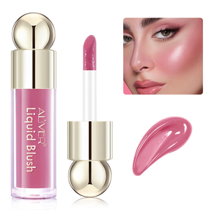 Crème de blush liquide bio, sans cruauté, imperméable, maquillage, blush liquide, marque privée, blush rose longue durée, illuminateur, blush crème - Product Image 1