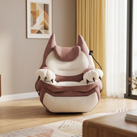 Fauteuil de salon moderne en tissu velours, fauteuil inclinable relaxant avec support pour téléphone