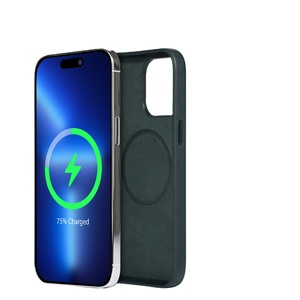 Housse de téléphone en cuir de luxe pour Apple Iphone 13/14/15 Msafe, étui en cuir pour iPhone 13 Pro Max étui magnétique pour téléphone - Product Image 2