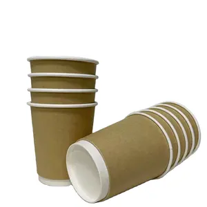 Degradable disposable 8oz 12oz paper cup