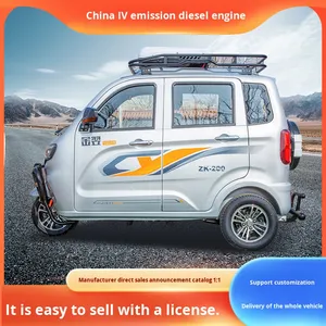 China JINYI driewielige motorfiets 200cc 250cc benzine tuktuk benzine auto-riksja motortaxi driewielers - Product Image 4