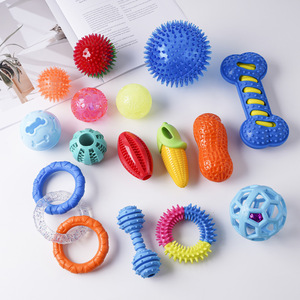 Juguete para mascotas, juguete masticable para perros, palo de rugby para limpiar los dientes, palo para morder, alivio del aburrimiento, pelota hueca - Product Image 1