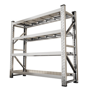 Estantería Industrial de Acero Inoxidable de Alta Resistencia para Almacén, Multicapa, Instalación Rápida, Blanca, Totalmente Abierta - Product Image 3