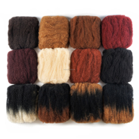 Cheveux Afro Kinky en vrac pas chers, 12 pouces, 100g, extensions soignées et qui ne s'emmêlent pas facilement pour tressage, couleur naturelle pour crochet
