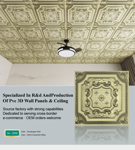 Griglia per Soffitto 3D in PVC Quadrata, Design <span class=keywords><strong>Artistico</strong></span> Moderno per Decorazione di Hotel e Centri Commerciali, Facile da Installare - Product Image 2