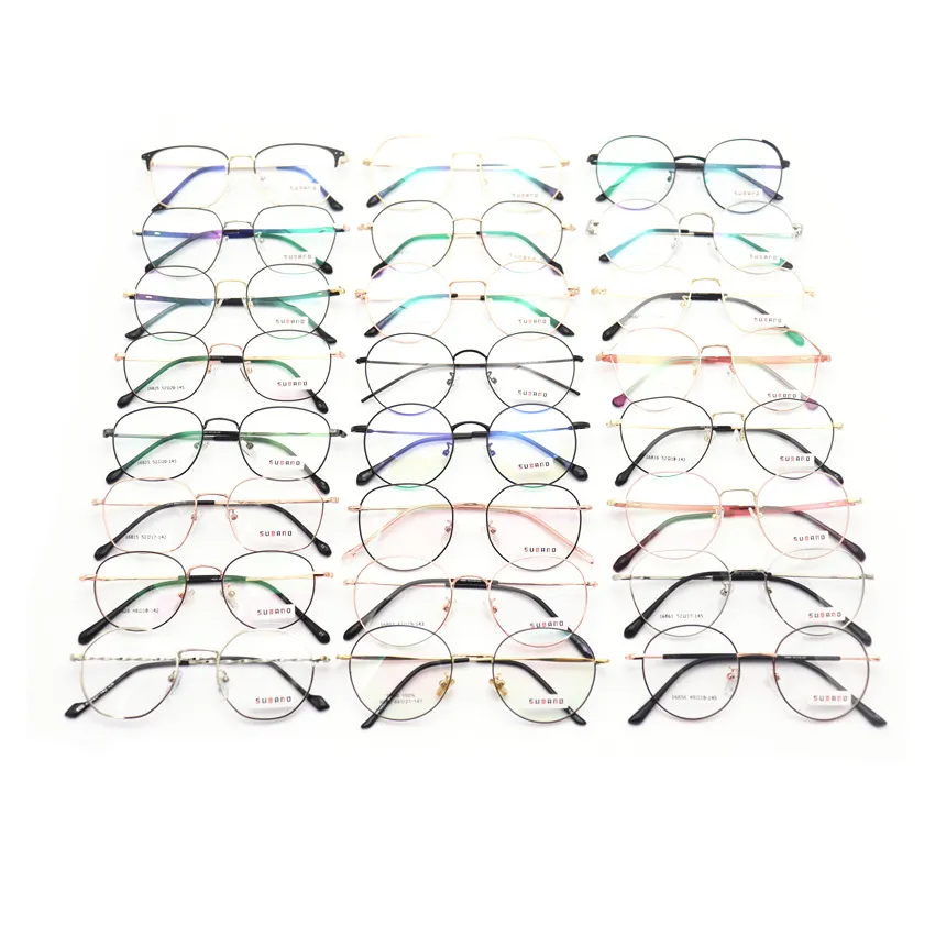 Ready stock fashion cheap metal eyeglasses optical eyewear optical frames
