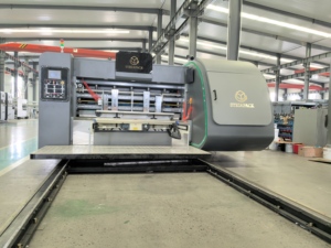 Coupeur de matrice de Slotter d'imprimante 5 couleurs haute <span class=keywords><strong>définition</strong></span> automatique pour la boîte de carton d'encre Flexo faisant la Machine avec la fonction d'huilage de séchage - Product Image 3