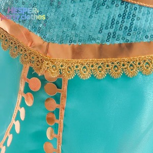 Vestido de Princesa Jazmín HESPER, Conjunto de Vestido de Princesa con Lámpara Mágica de Aladdín, Disfraz Infantil de Navidad Europeo y Americano - Product Image 2