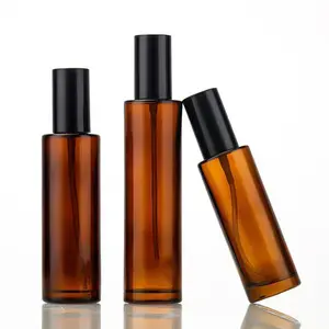 Cosmetische Verpakking 30Ml 40Ml 50Ml 60Ml 100Ml 120Ml Amber Dikke Parfum Spray Serum Glazen flessen Met Verstuiver