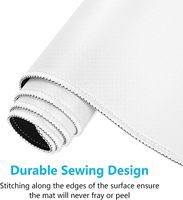 Tapis de souris à sublimation 3 mm, grand tapis de souris, tapis de souris vierge à sublimation avec bord cousu, tapis de souris blanc 30x60 cm