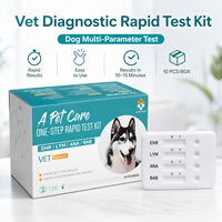 Kit de test diagnostique pour chiens Super Septembre CPV/CCV/GIA/CRV, test rapide pour la parvovirose canine, la coronavirus, la giardiose et le rotavirus