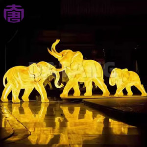 Lámpara pequeña con forma de elefante para decoración navideña en exteriores, iluminación decorativa para parques, calles, centros comerciales y paisajes. - Product Image 4