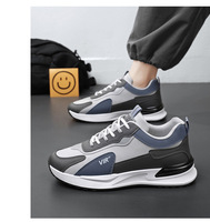 Zapatillas Deportivas de Plataforma Versátiles de Moda para Hombre, Transpirables, con Amortiguación de Malla, Casuales, para Correr, de Cuero, Antiolor, Novedad de 2024