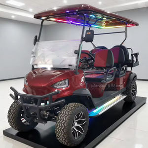 Nuovo Design <span class=keywords><strong>Golf</strong></span> Cart Elettrico da Caccia Fuoristrada Nero con Pneumatici da 14 Pollici, <span class=keywords><strong>6</strong></span> Posti, Batteria al Litio 72V, Mini Auto Elettrica all'Ingrosso - Product Image 1