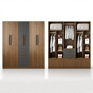Armadio Guardaroba in Legno <span class=keywords><strong>per</strong></span> Vestiti Personalizzato in Stile Moderno Armadi Portatili <span class=keywords><strong>per</strong></span> Camera da Letto Mobili <span class=keywords><strong>per</strong></span> <span class=keywords><strong>la</strong></span> <span class=keywords><strong>Casa</strong></span> - Product Image 3