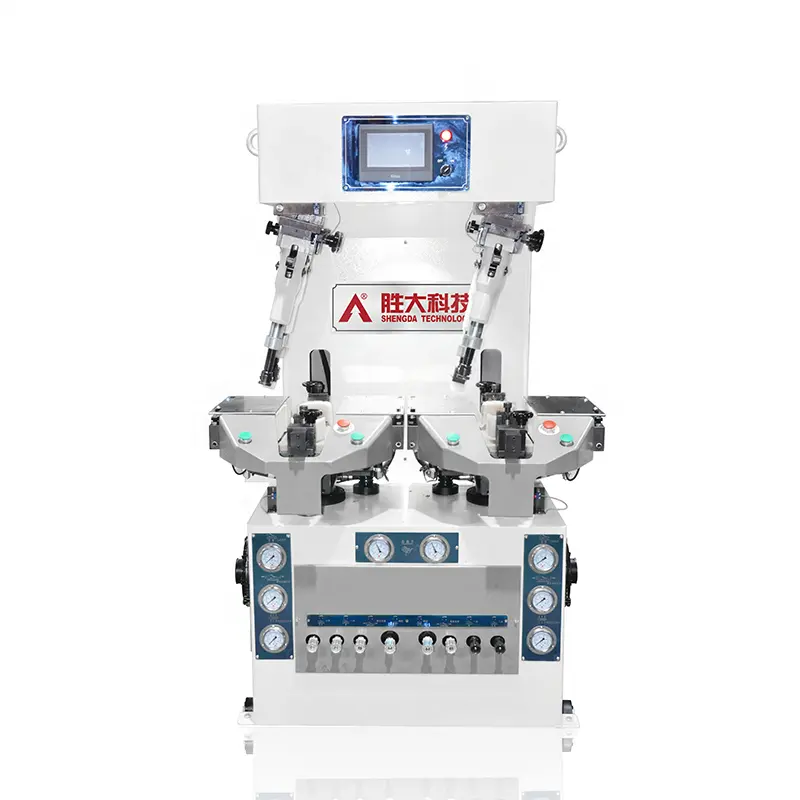 Máquina hidráulica de prensagem de sola de sapato tipo parede para calçados esportivos Shengda