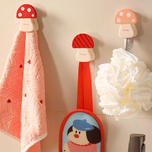 Crochet en forme de champignon sans perçage pour serviettes et clés, crochet pour la salle de bain, la cuisine et la décoration d'entrée - Product Image 1