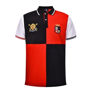 Chemises à manches courtes pour hommes avec logo personnalisé, anti-rides, en coton uni, uniformes de golf, broderie, tricot, personnalisables - Product Image 6