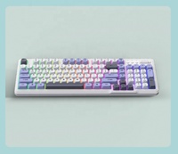 Clavier de bureau filaire à membrane 98 touches, couleurs mélangées, pour jeux, 3 couleurs, pour ordinateur de bureau et portable, avec éclairage LED