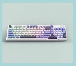 <span class=keywords><strong>Clavier</strong></span> de bureau filaire à membrane 98 touches, couleurs mélangées, pour jeux, 3 couleurs, pour ordinateur de bureau et portable, <span class=keywords><strong>avec</strong></span> éclairage LED - Product Image 3