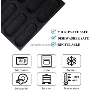 Non-Stick, Durable & Easy Release <b>Silicone</b> <b>Baking</b> Mold Food-Grade <b>Silicone</b> Hot Dog Bun <b>Baking</b> Mold - Product Image 4