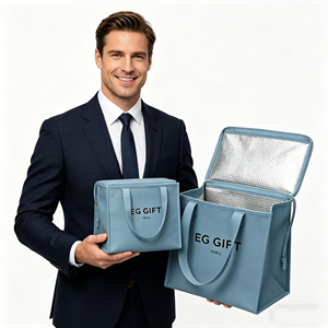 กระเป๋าเก็บความเย็นแบบพับได้สั่งทำขายส่ง ความจุขนาดใหญ่ สำหรับพกพาไปปิกนิกหรือช้อปปิ้ง - Product Image 5