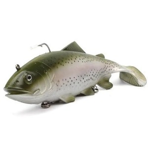 Leurre souple artificiel en plastique imitation truite, 20cm 30cm, <span class=keywords><strong>pour</strong></span> la pêche à la traîne en haute mer, en rivière, en eau salée, <span class=keywords><strong>pour</strong></span> <span class=keywords><strong>le</strong></span> <span class=keywords><strong>bar</strong></span>, la carpe, <span class=keywords><strong>le</strong></span> marlin - Product Image 2