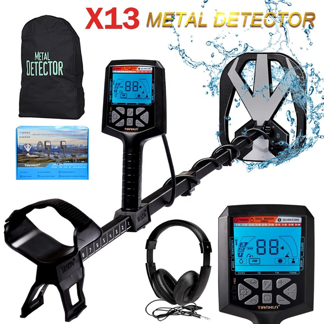 New  X13 Best Gold Detector, Professional Industrial Underground Treasure Metal Detector
