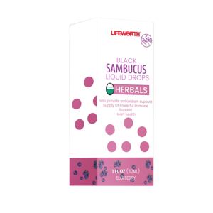 Lifeworth Hương Mâm Xôi Hàng Ngày Của Nhà Máy Hữu Cơ Màu Đen <span class=keywords><strong>Sambucus</strong></span> Hỗ Trợ Miễn Dịch Quả Mọng Đen Để Giảm Các Triệu Chứng Cảm Lạnh Và Cúm - Product Image 4