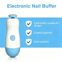 Kit de coupe-ongles et polisseuse électrique pour bébé et tout-petit, en ABS, alimenté par USB, ensemble de soins durable pour la mère et le bébé
