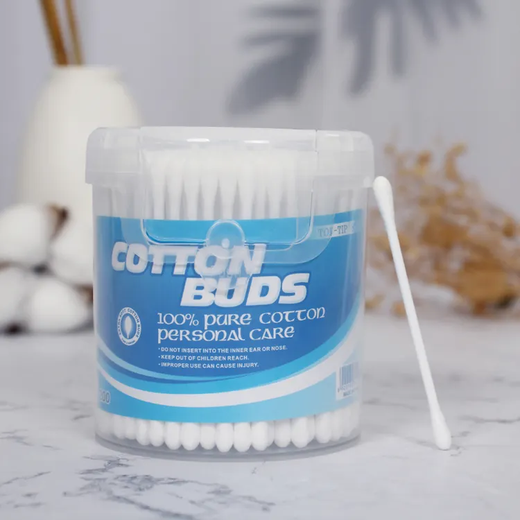 200PCS Private Label Q Tips Cleaning Swabs Plastic Stick Cotton Ear Bud