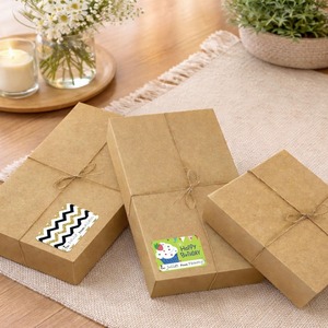 Rural kraft paper <b>gift</b> packaging <b>box</b> with lid, used for packaging <b>large</b> clothes, suitable for various occasions and customizable - Product Image 3