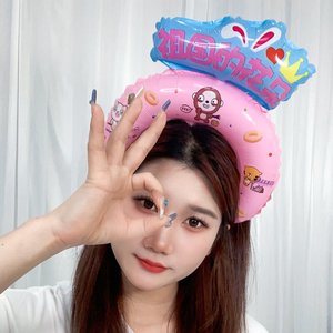 Pinzas para el cabello con forma de globo para el Día del Niño, diademas de dibujos animados de papel de aluminio, accesorios de fiesta para la celebración de los niños - Product Image 4